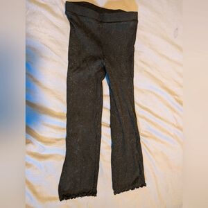 H&M 4T black lettuce edge soft pants EUC